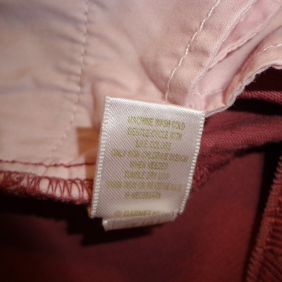 Garnet Hill Slim 5-Pocket Cord Size 2 Rose Zip/Button Closure - Picture 11 of 13